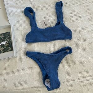 YouSwim aplomb cheeky bikini set in Indigo